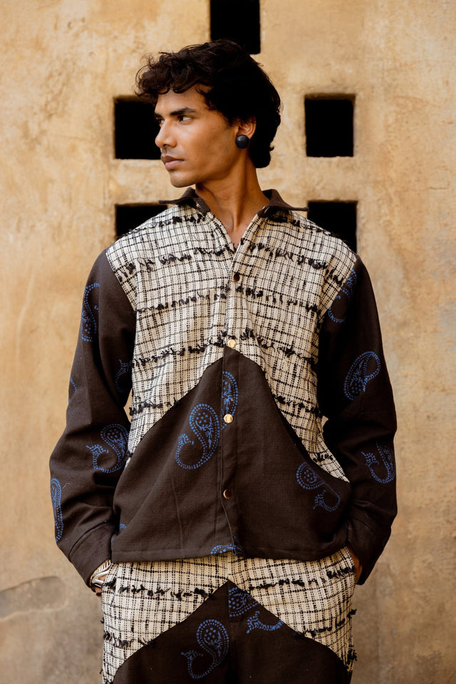 DENIM FUSION HANDWOVEN - JACKET