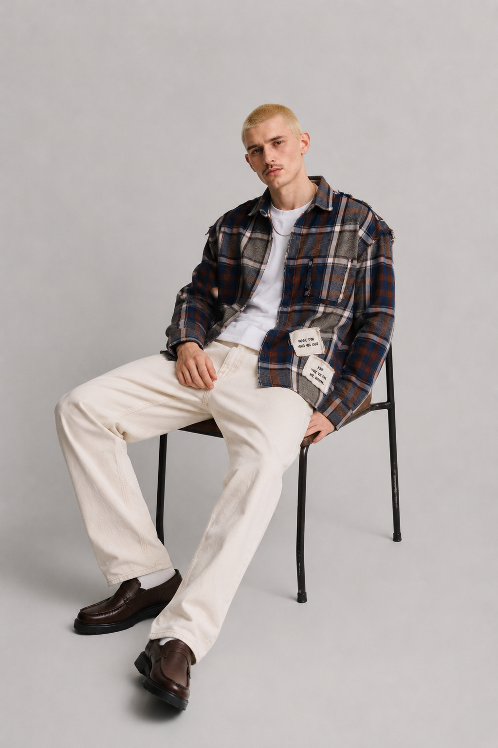 DRO Journey Flannel - Earth Brown Plaid