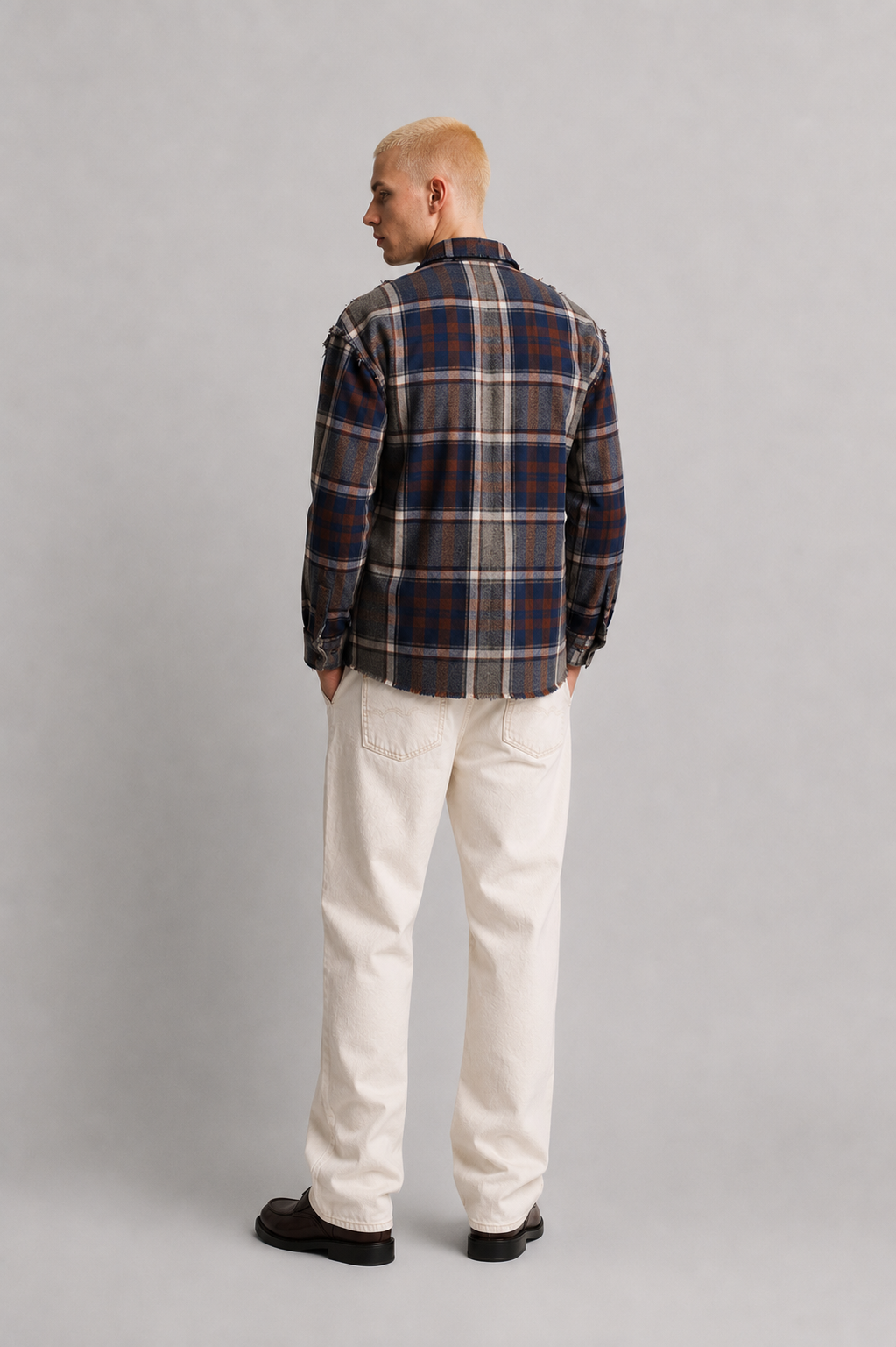 DRO Journey Flannel - Earth Brown Plaid
