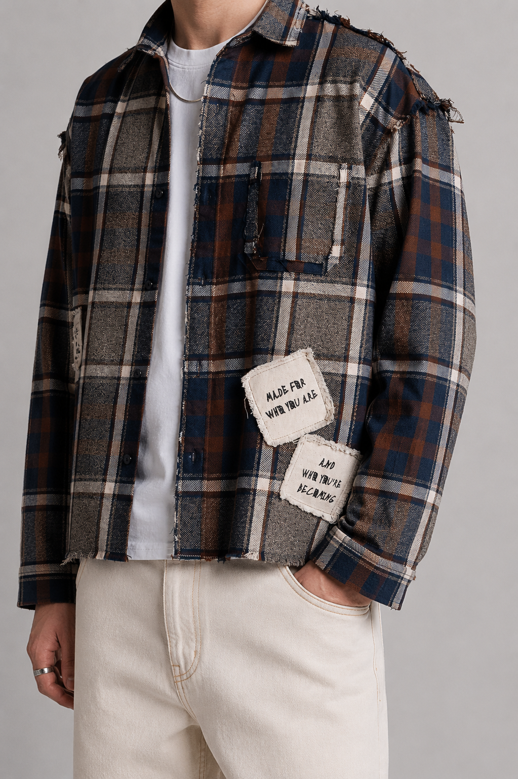 DRO Journey Flannel - Earth Brown Plaid