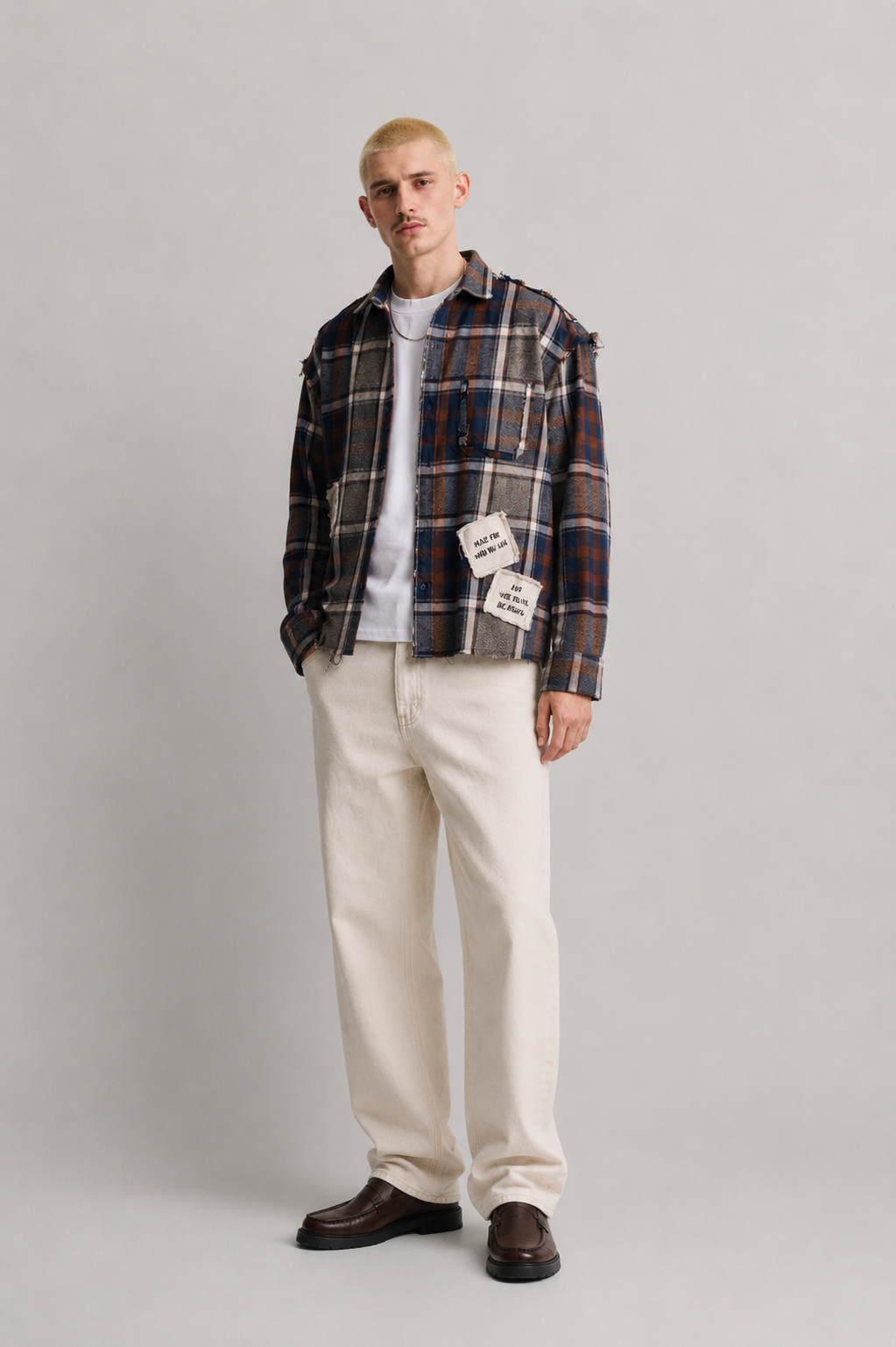 DRO Journey Flannel - Earth Brown Plaid