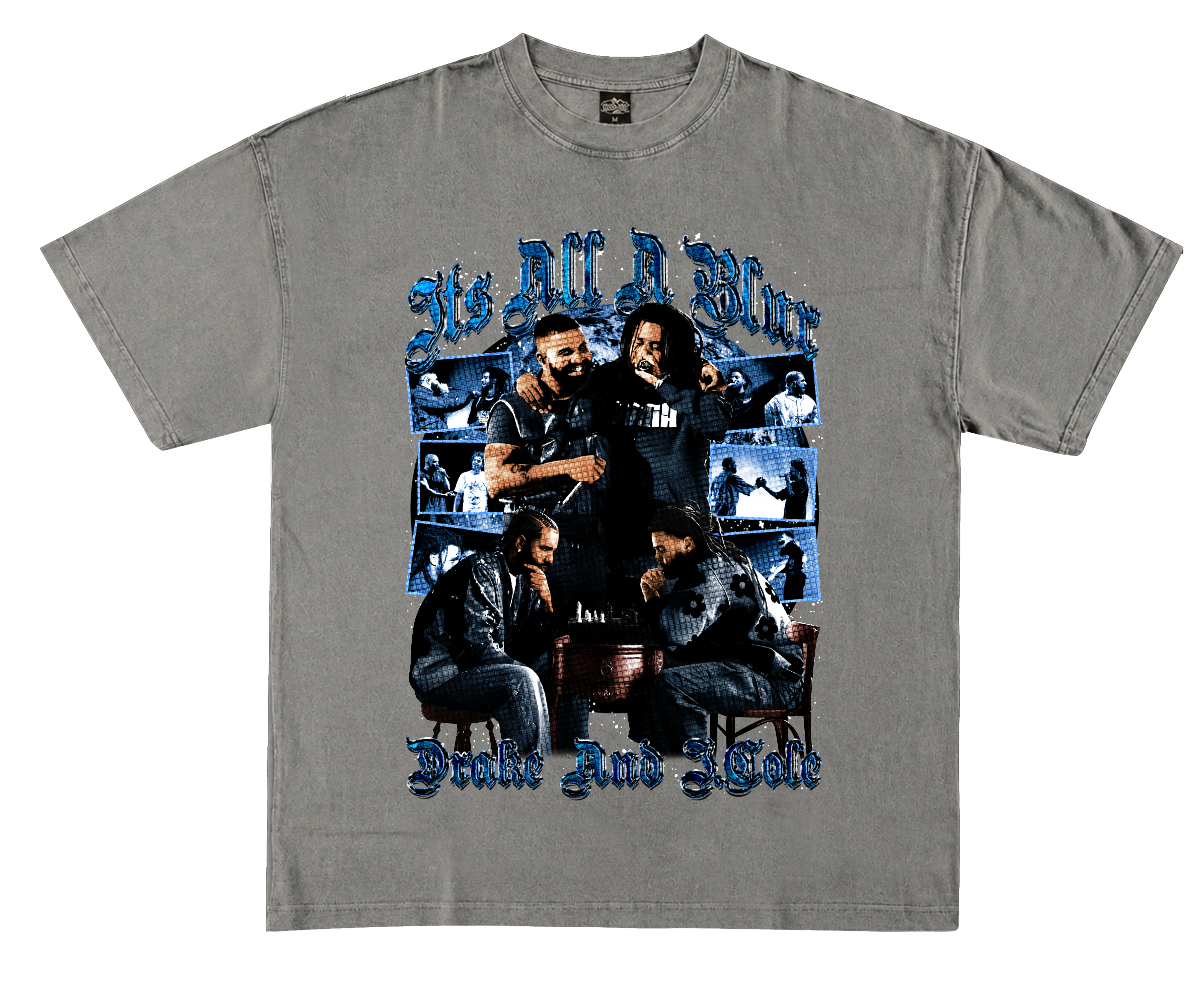 DRAKE AND J COLE GRAPHIC T-TSHIRT