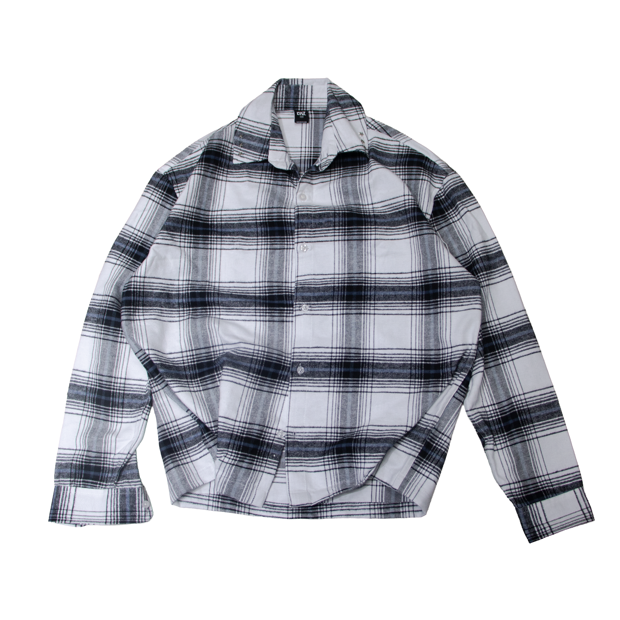 Iced White Button Down