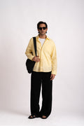 Sunwashed Yellow Cotton Shirt- Relaxed Fit