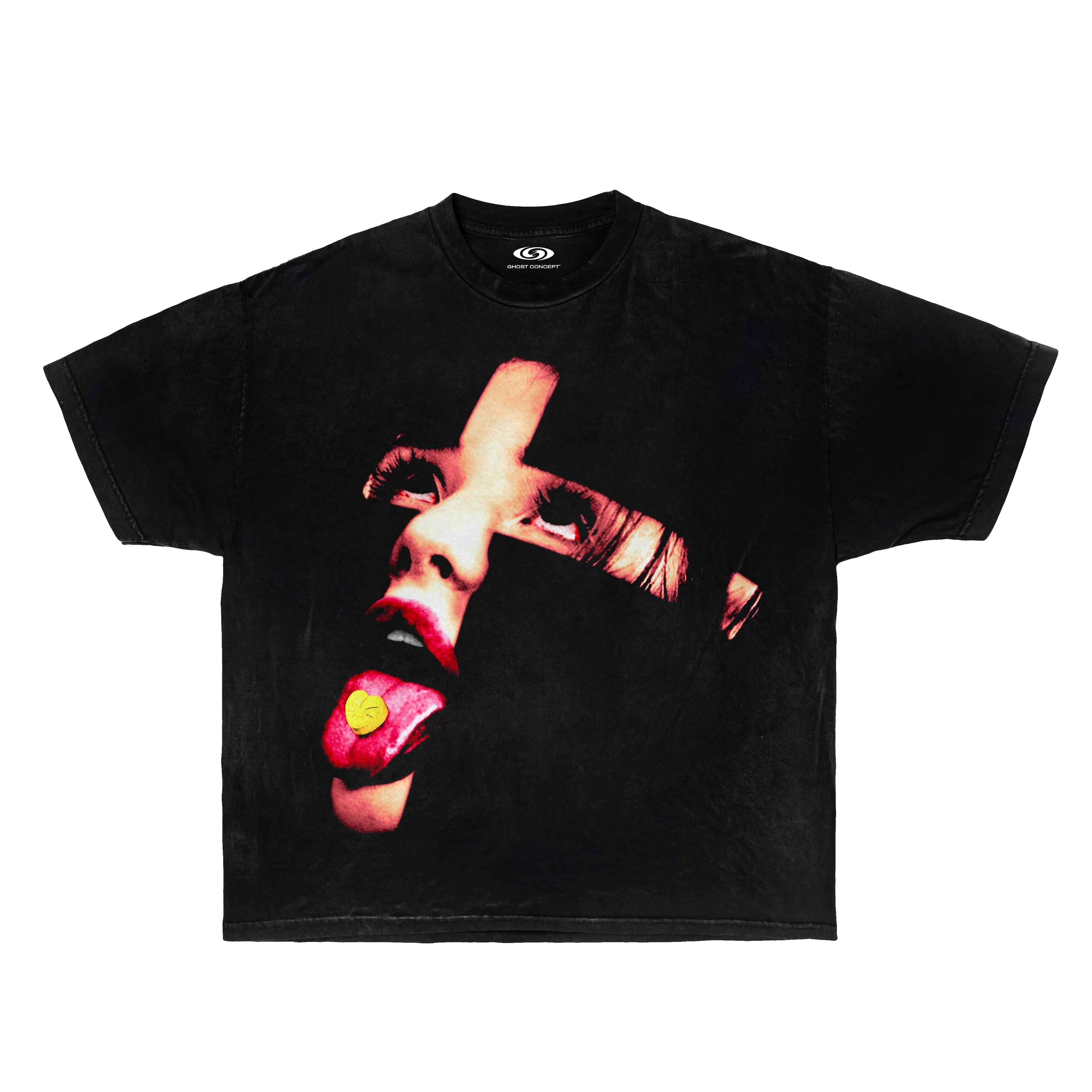 ECSTASY GRAPHIC TEE - BLACK