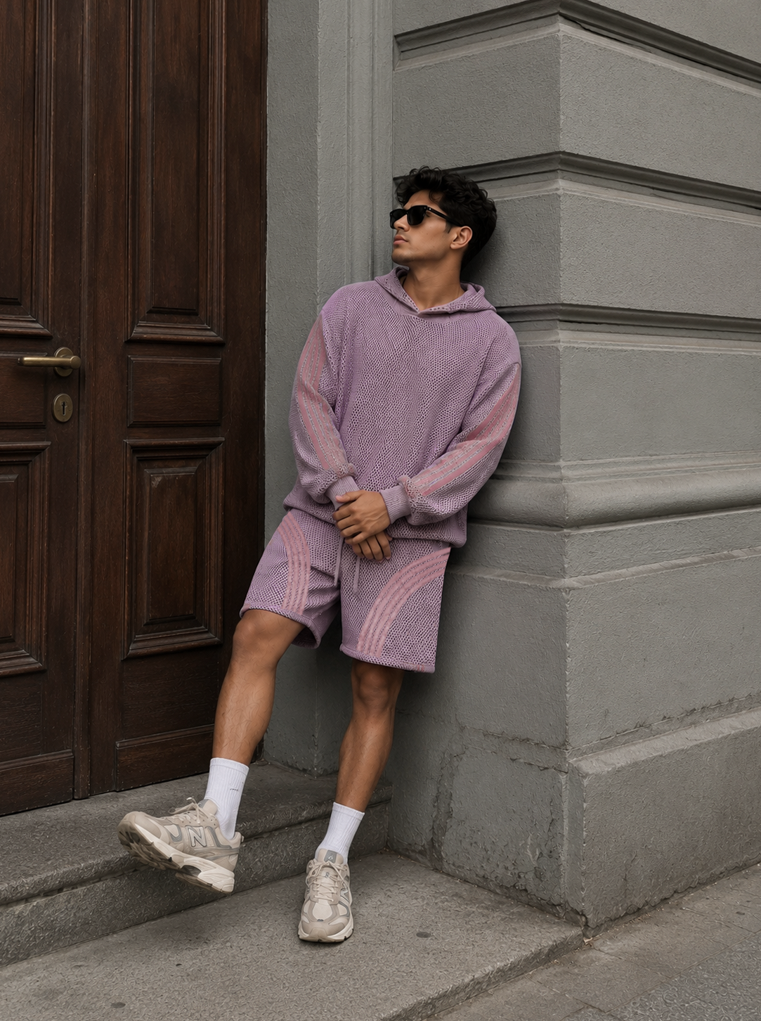 Pink Mesh Shorts