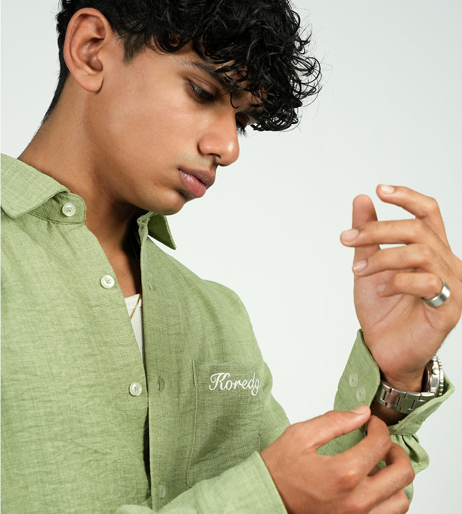 ⁠⁠KOREDG PISTA GREEN SHIRT