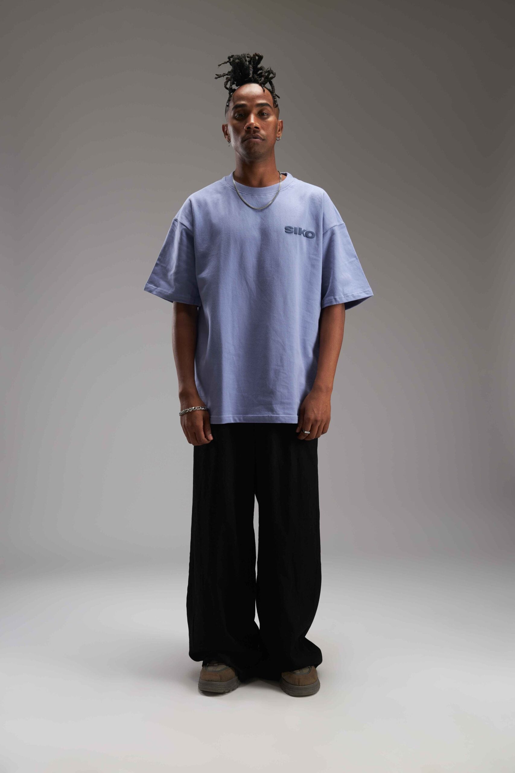 ICE BLUE BASIC OVERSIZED TEE