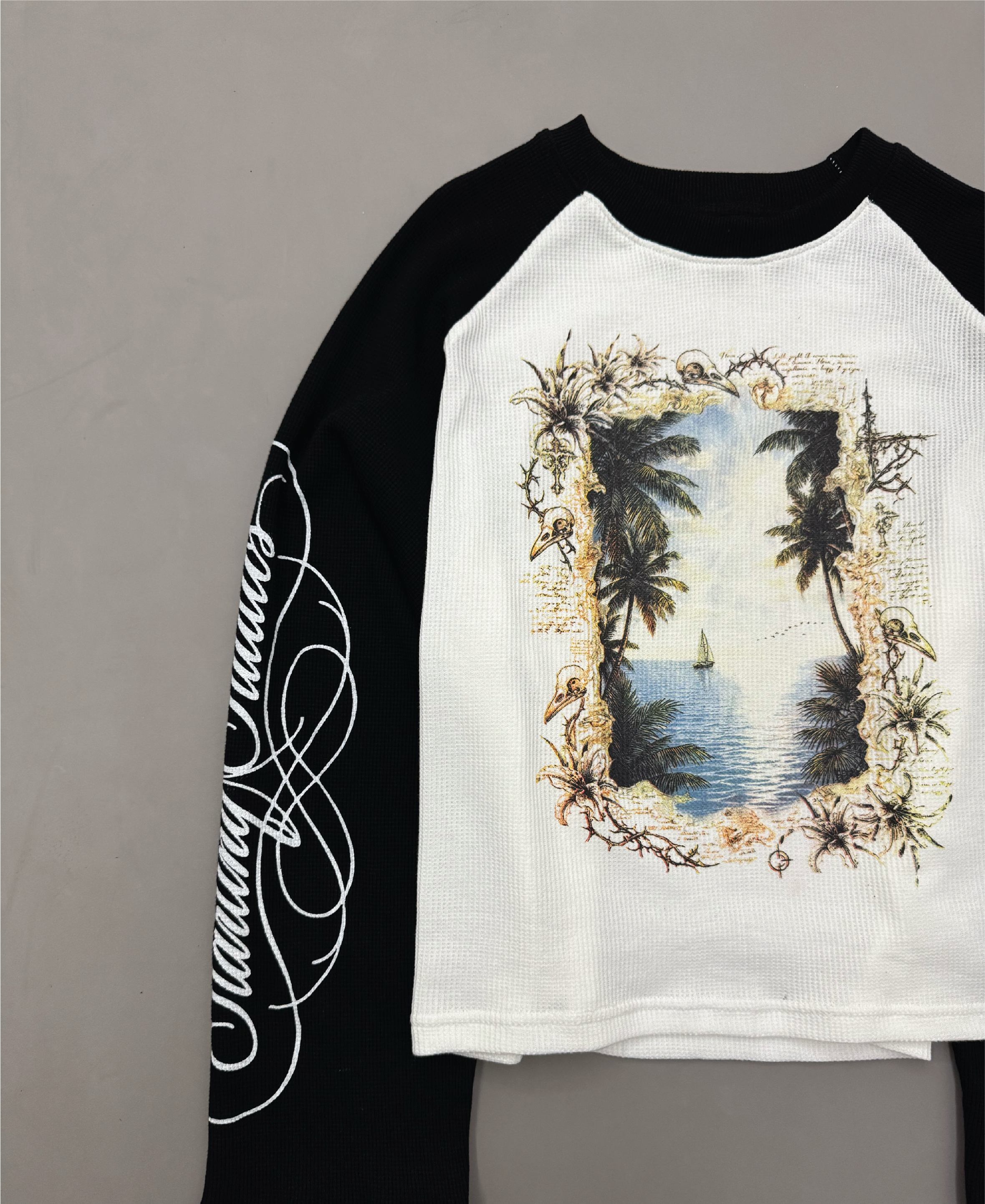 PARADISE RAGLAN WAFFLE