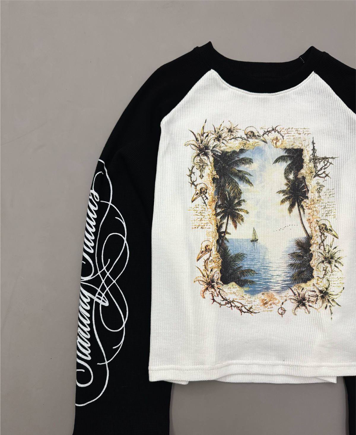PARADISE RAGLAN WAFFLE