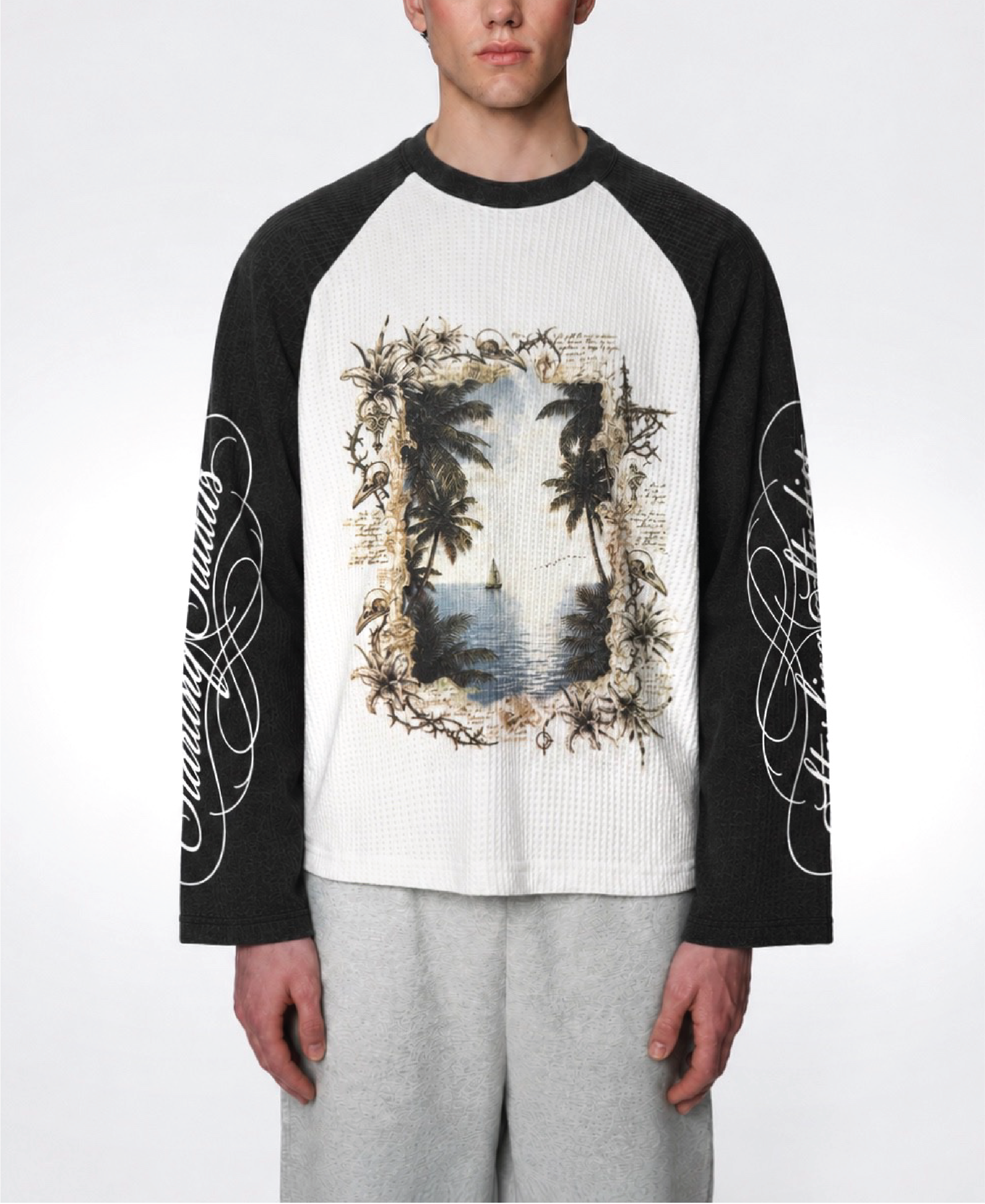 PARADISE RAGLAN WAFFLE