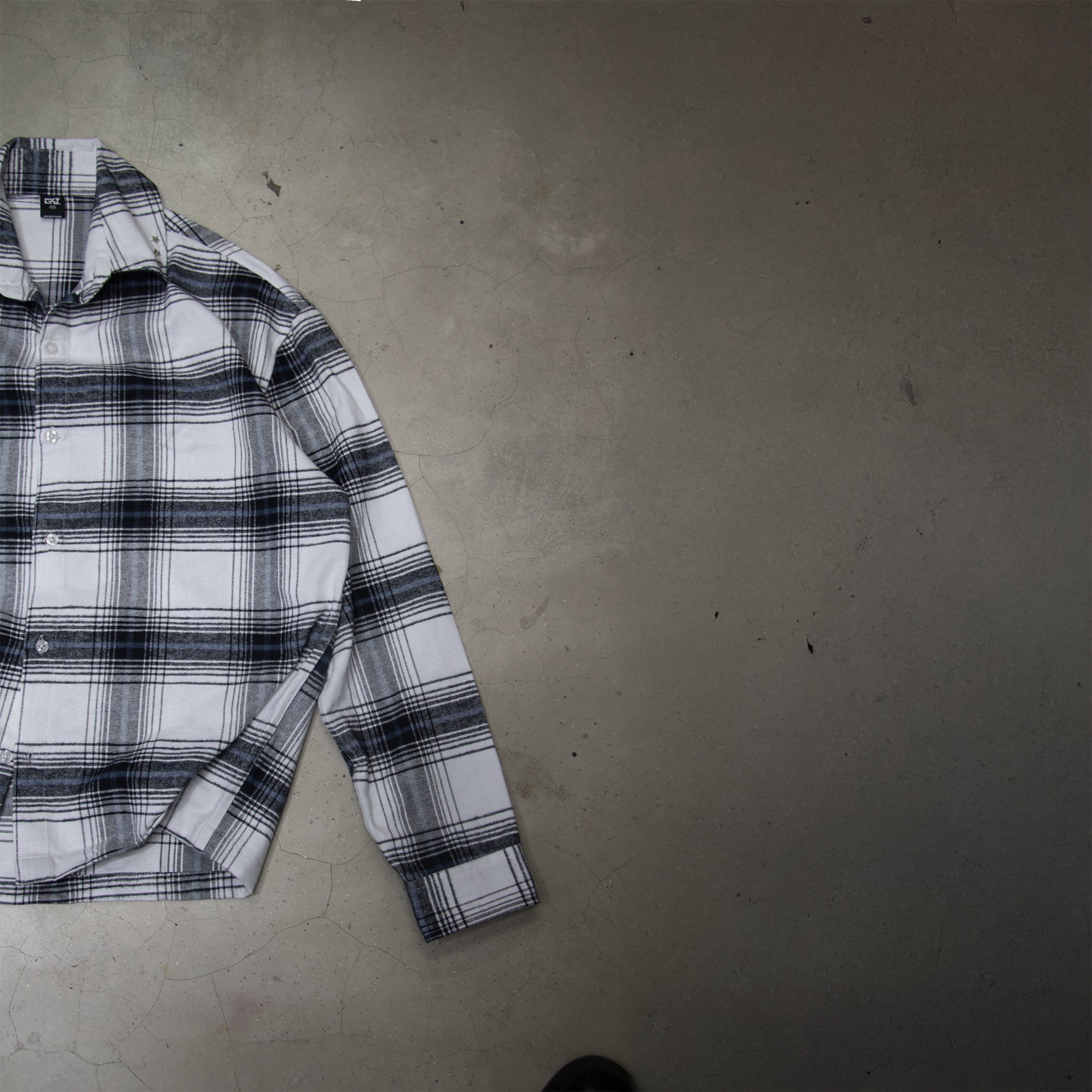 Iced White Button Down