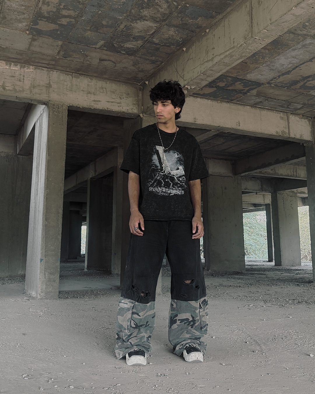 UNFINISHED TEE