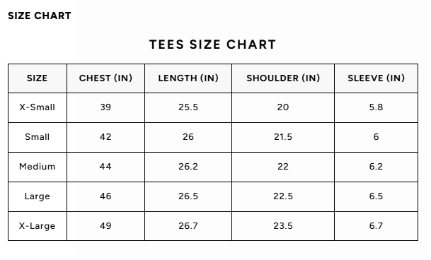 Size Guide