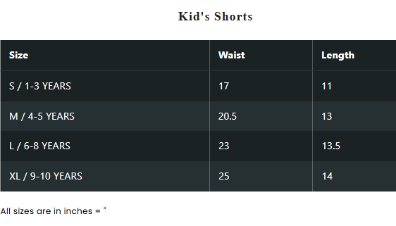 Size Guide