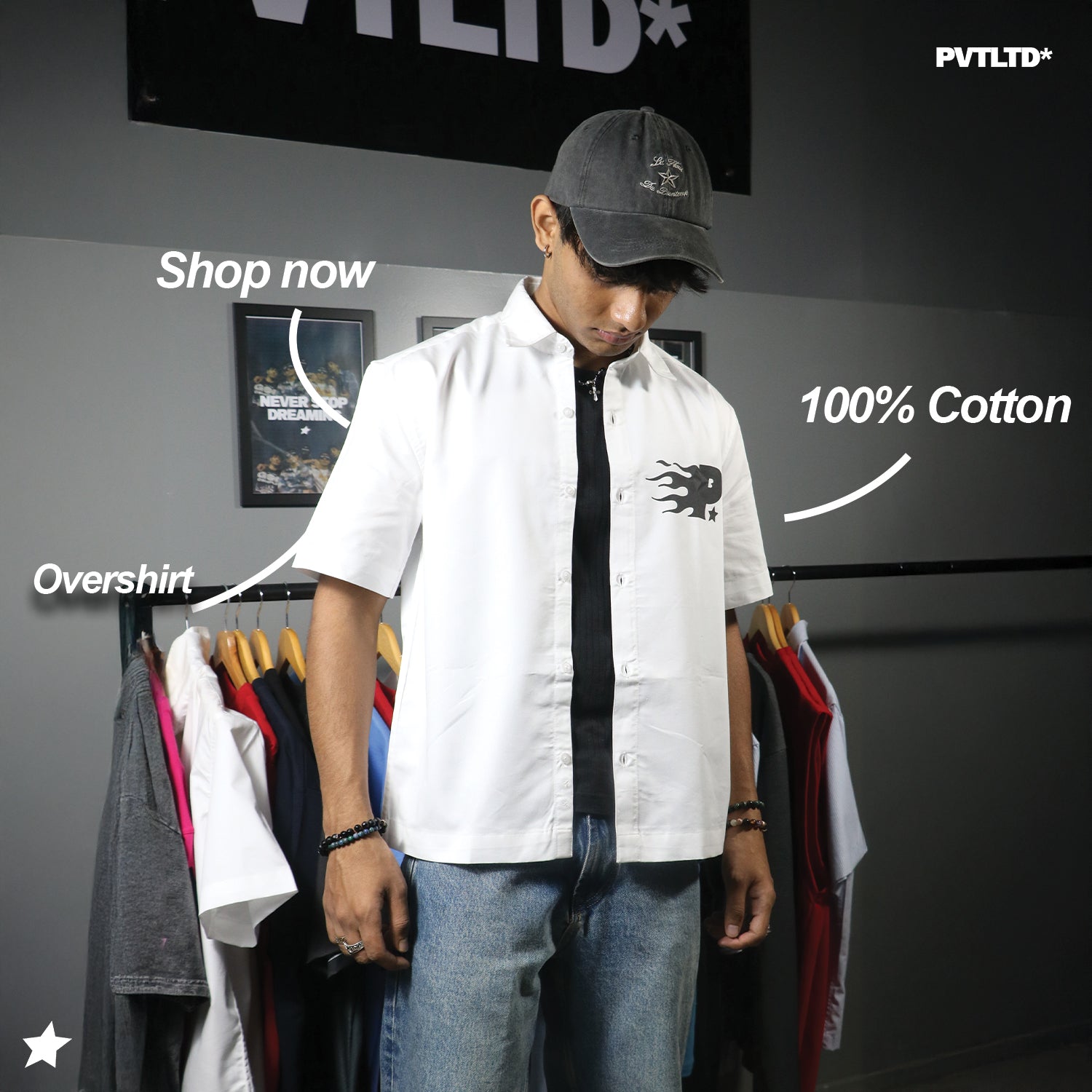 Pvt's White Overshirt