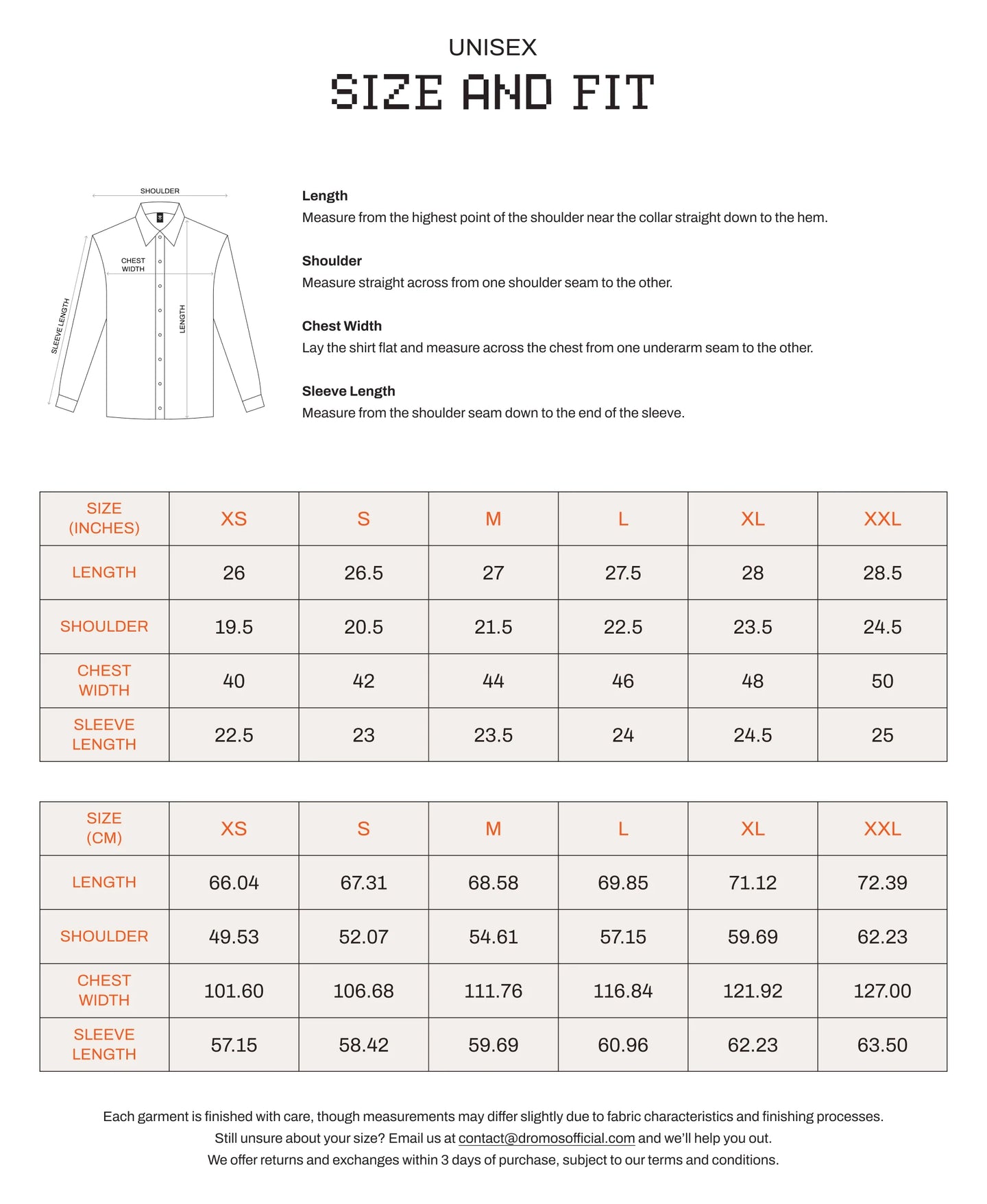 Size Guide