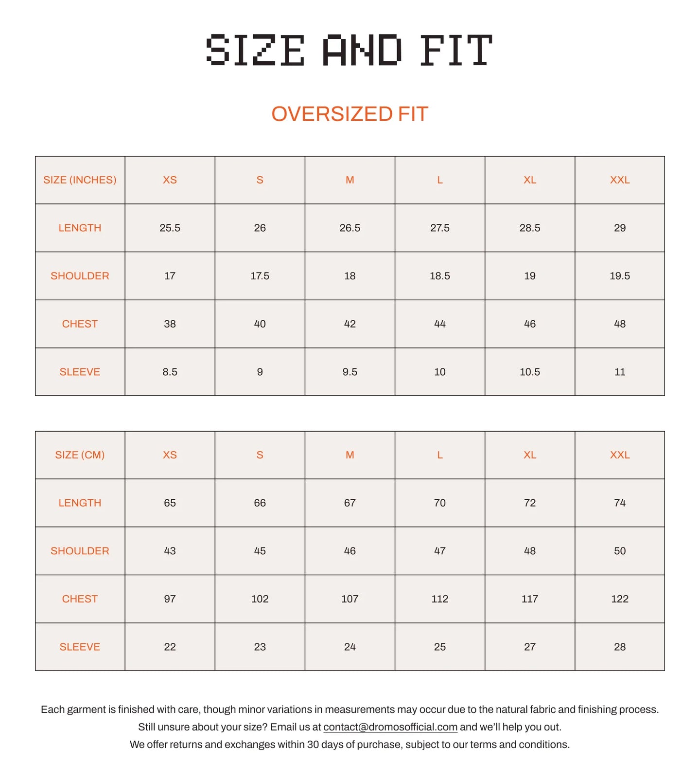 Size Guide
