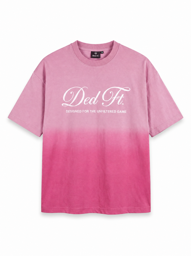 Love Red Flag Pink Ombre T shirt