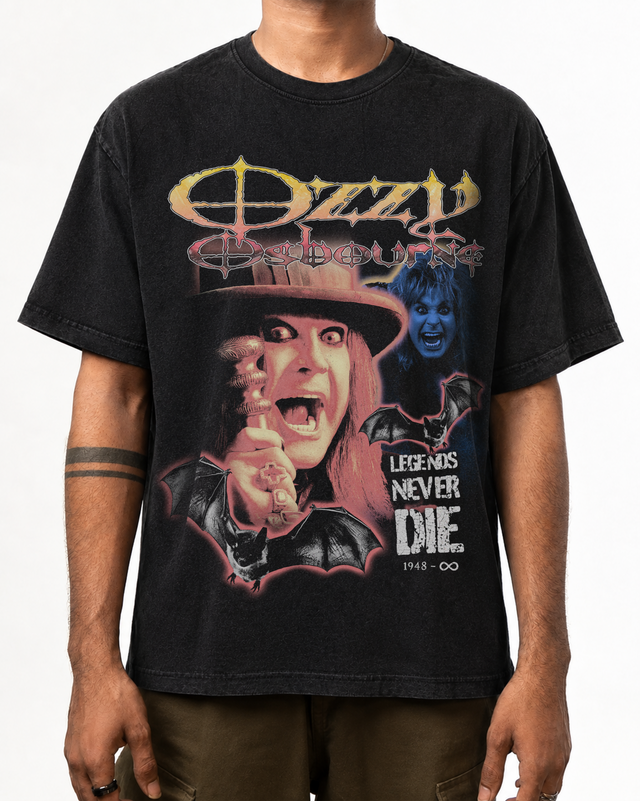 OZZY METAL LEGEND VINTAGE GRAPHIC T-SHIRT