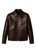 Brown Croco Cropped