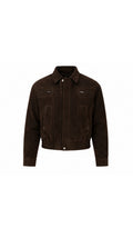 BROWN SUEDE LEATHER JACKET