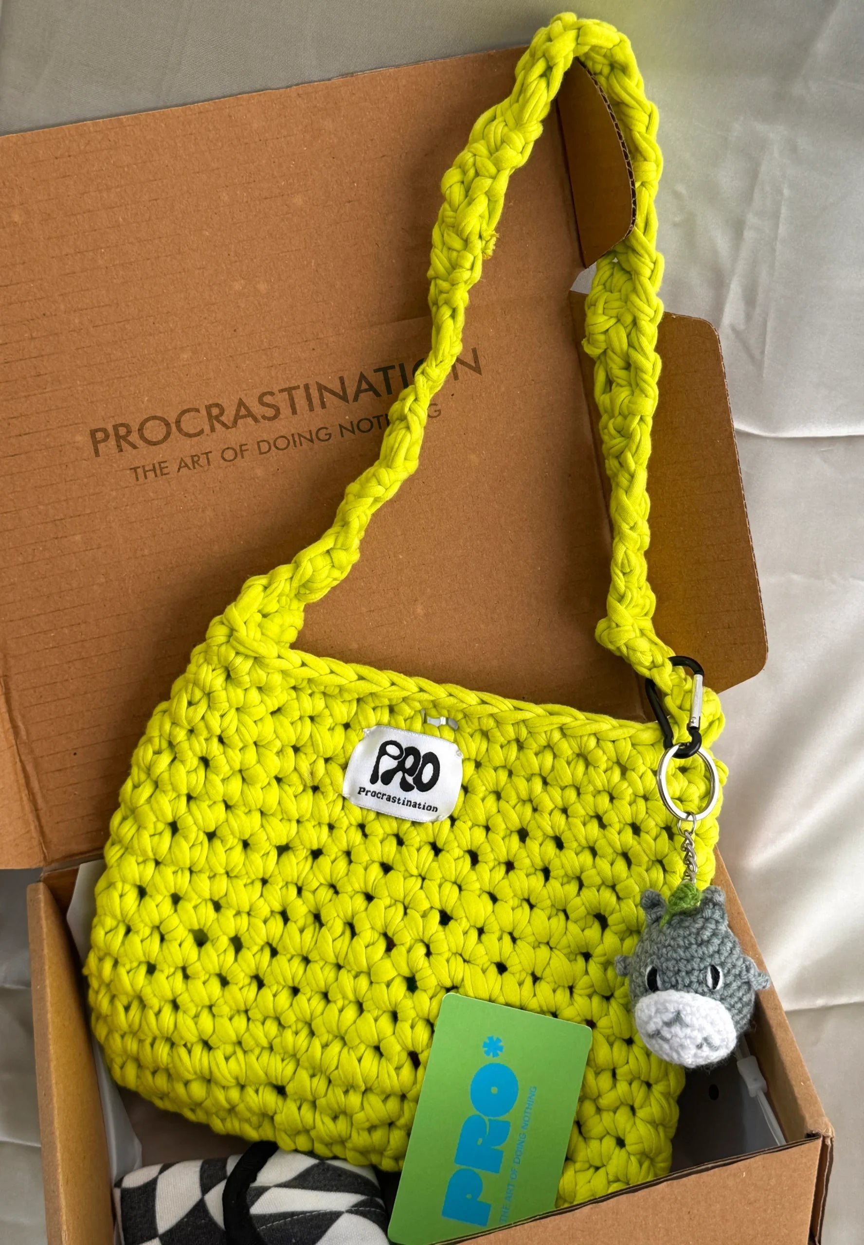 Crochet crossbody bag
