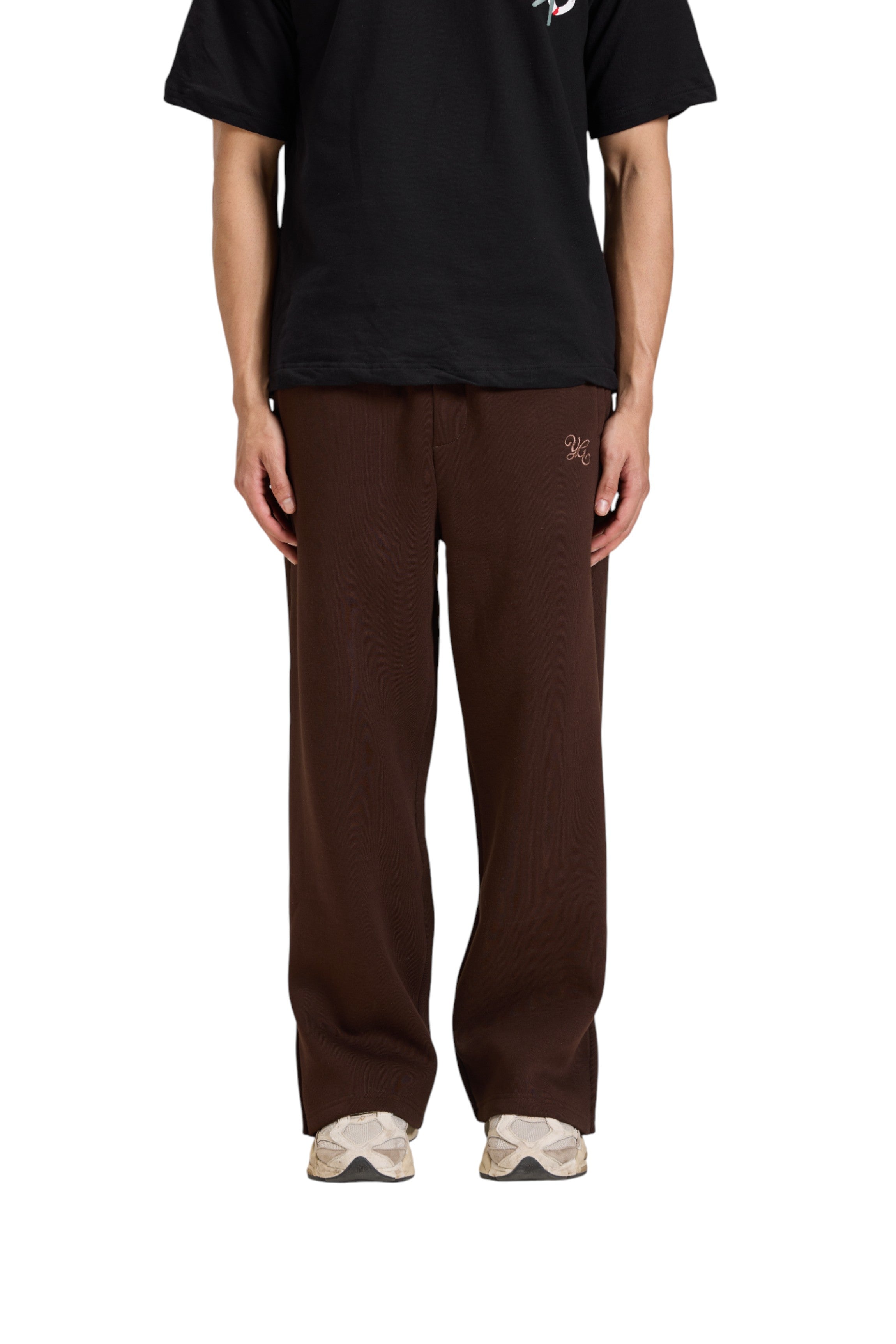 FLARED SWEATPANTS - MOCHA