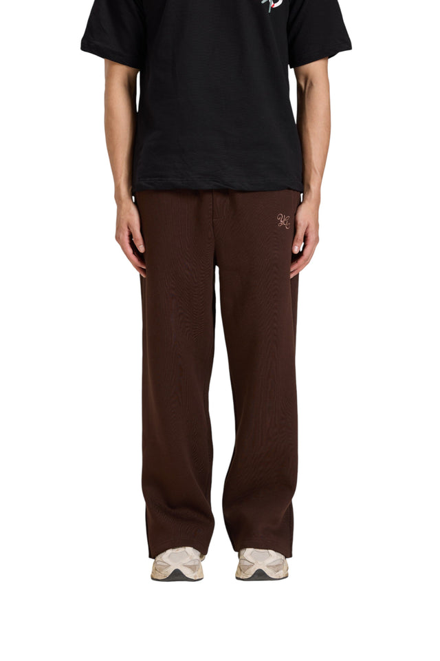 FLARED SWEATPANTS - MOCHA