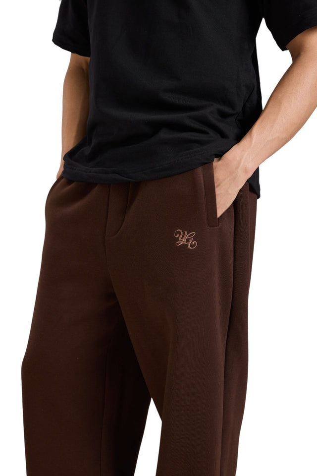 FLARED SWEATPANTS - MOCHA