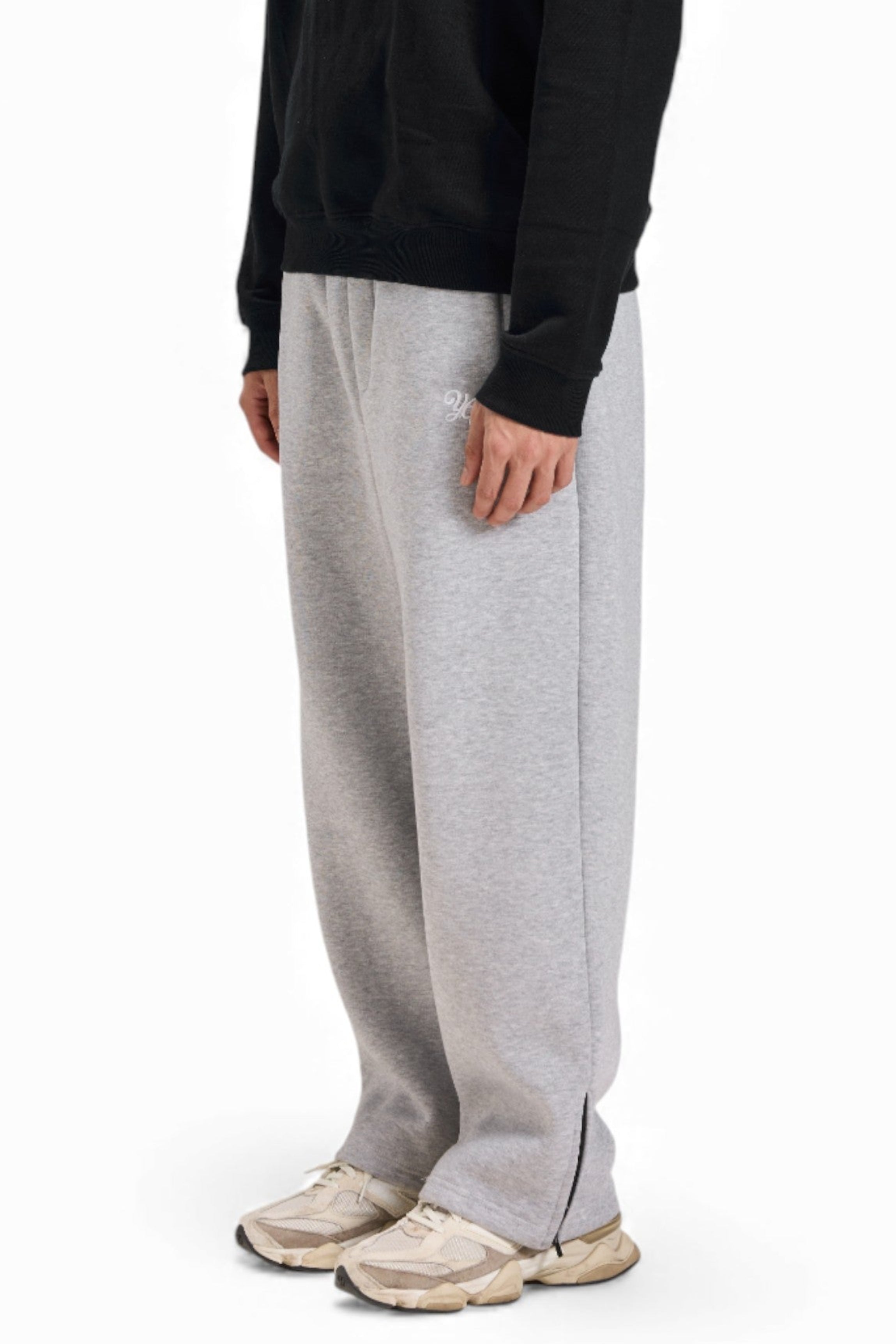 FLARED SWEATPANTS - GREY