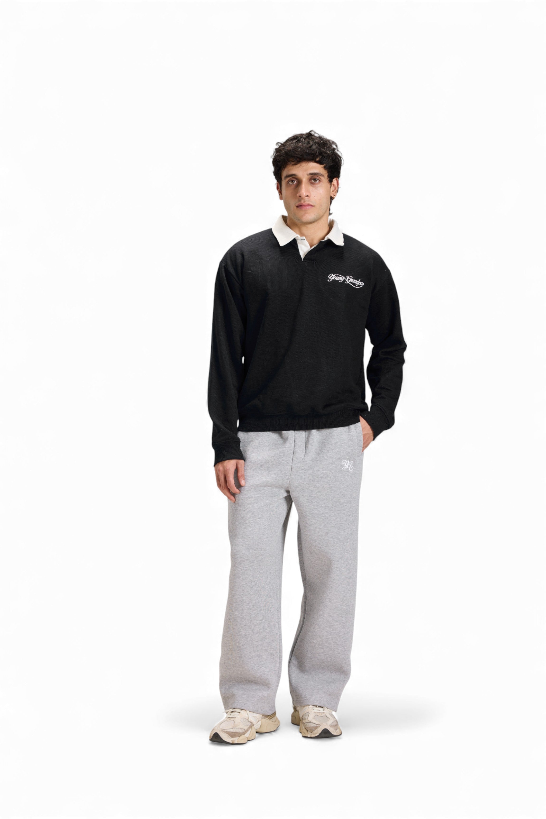 FLARED SWEATPANTS - GREY