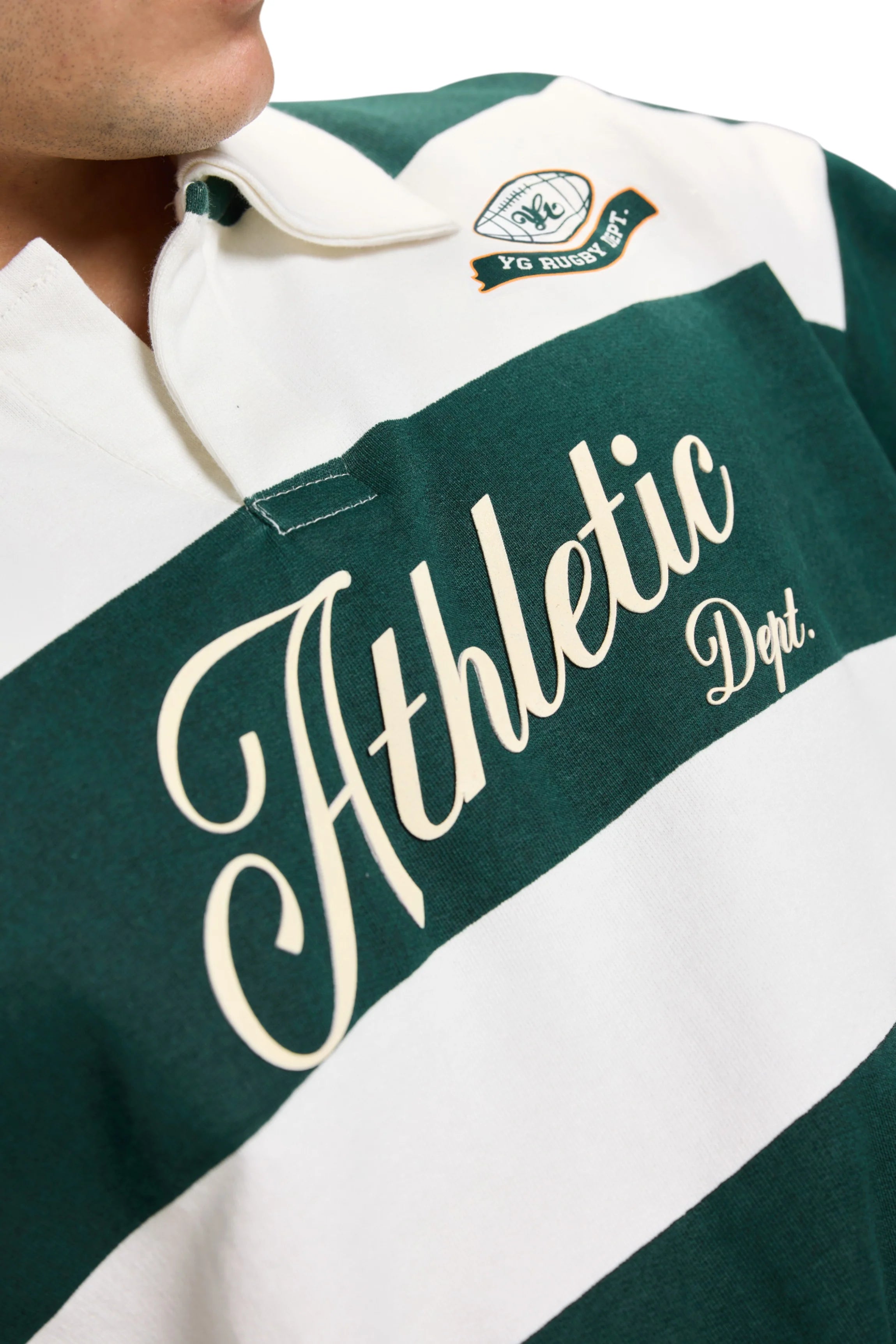 VARSITY STRIPED SWEATSHIRT