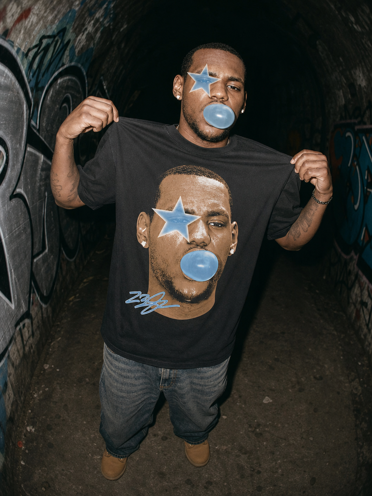 BUBBLEGUM 23 VINTAGE BASKETBALL TEE