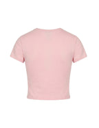 BADDIE ENERGY BABY TEE - BABY PINK