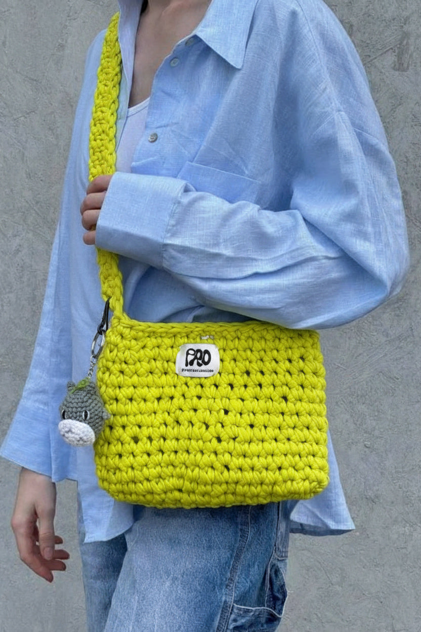 Crochet crossbody bag