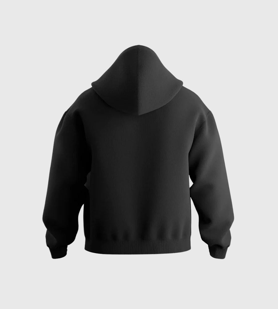 KOREDG BLACK FULL-SLEEVE ZIPPER