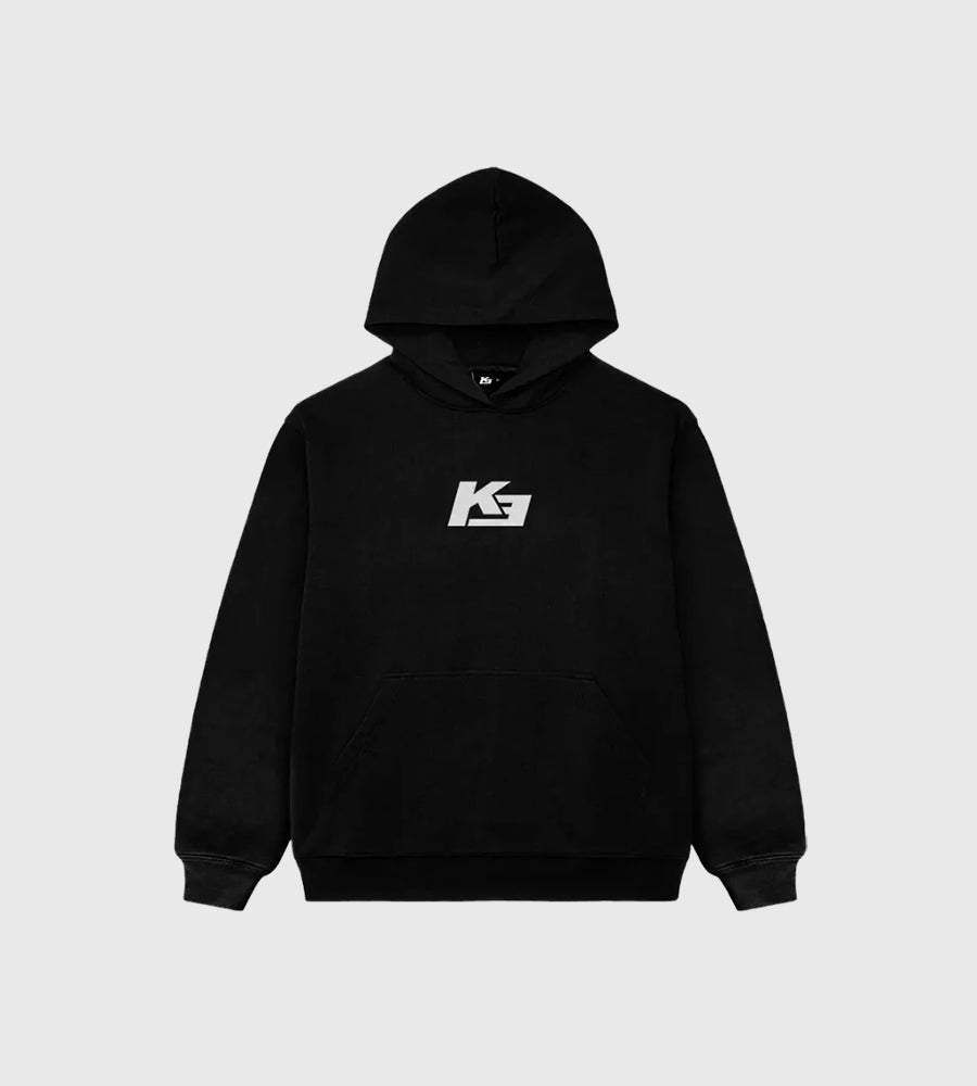 KOREDG BLACK OVERSIZED HOODIE