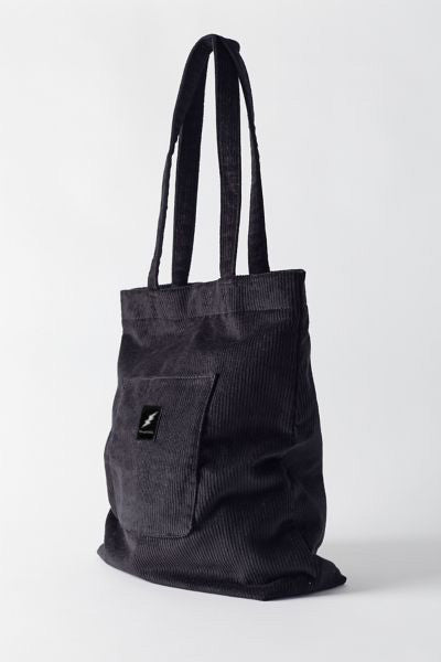 Black Corduroy Tote Bag