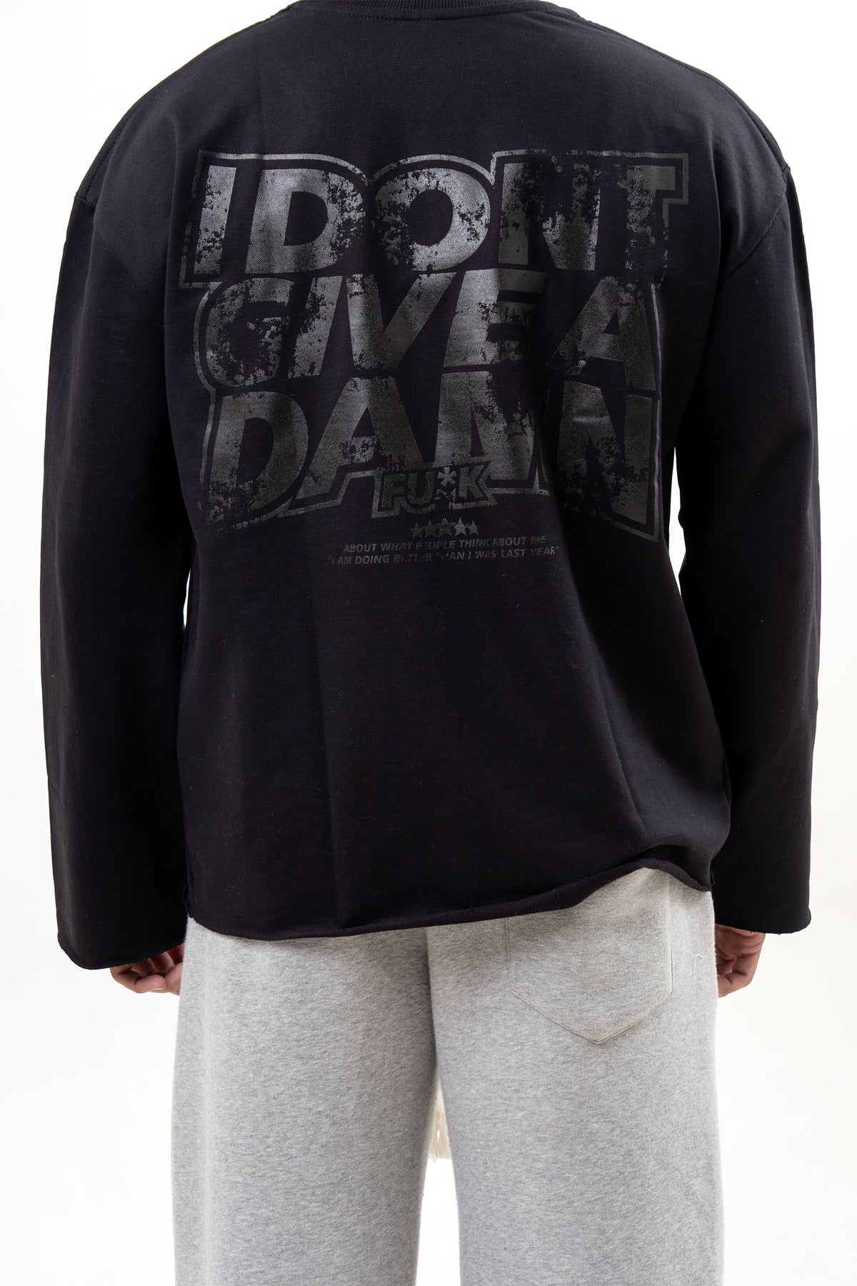 GIVE A DAMN Long Sleeve Tee
