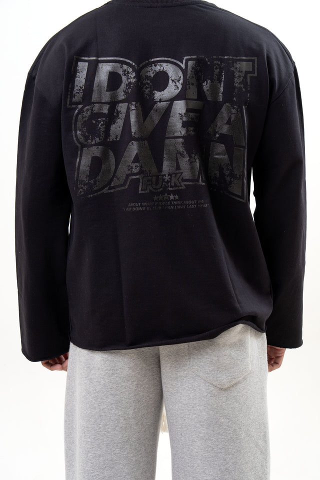 GIVE A DAMN Long Sleeve Tee