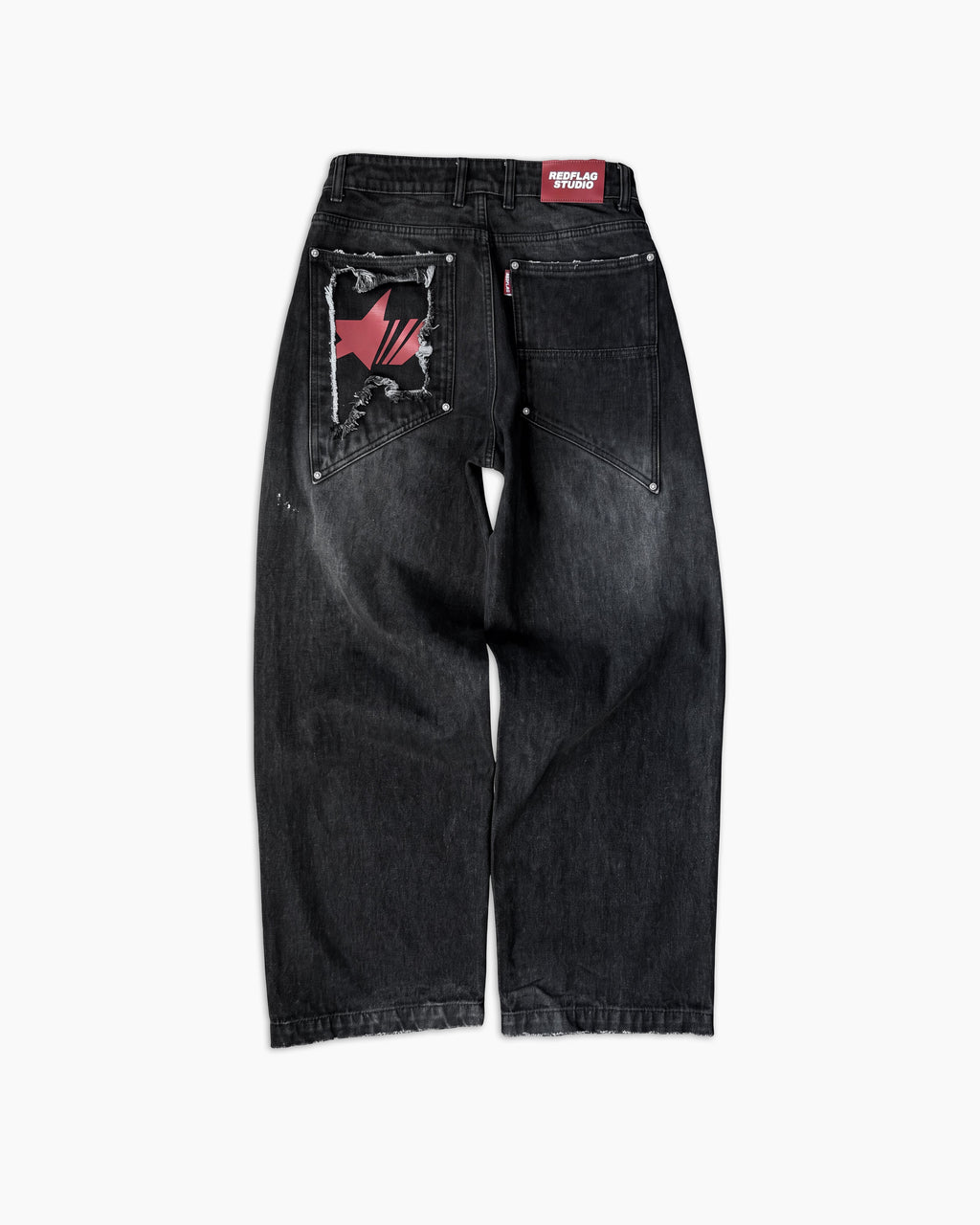 COR3 BLACK WASHED JEANS