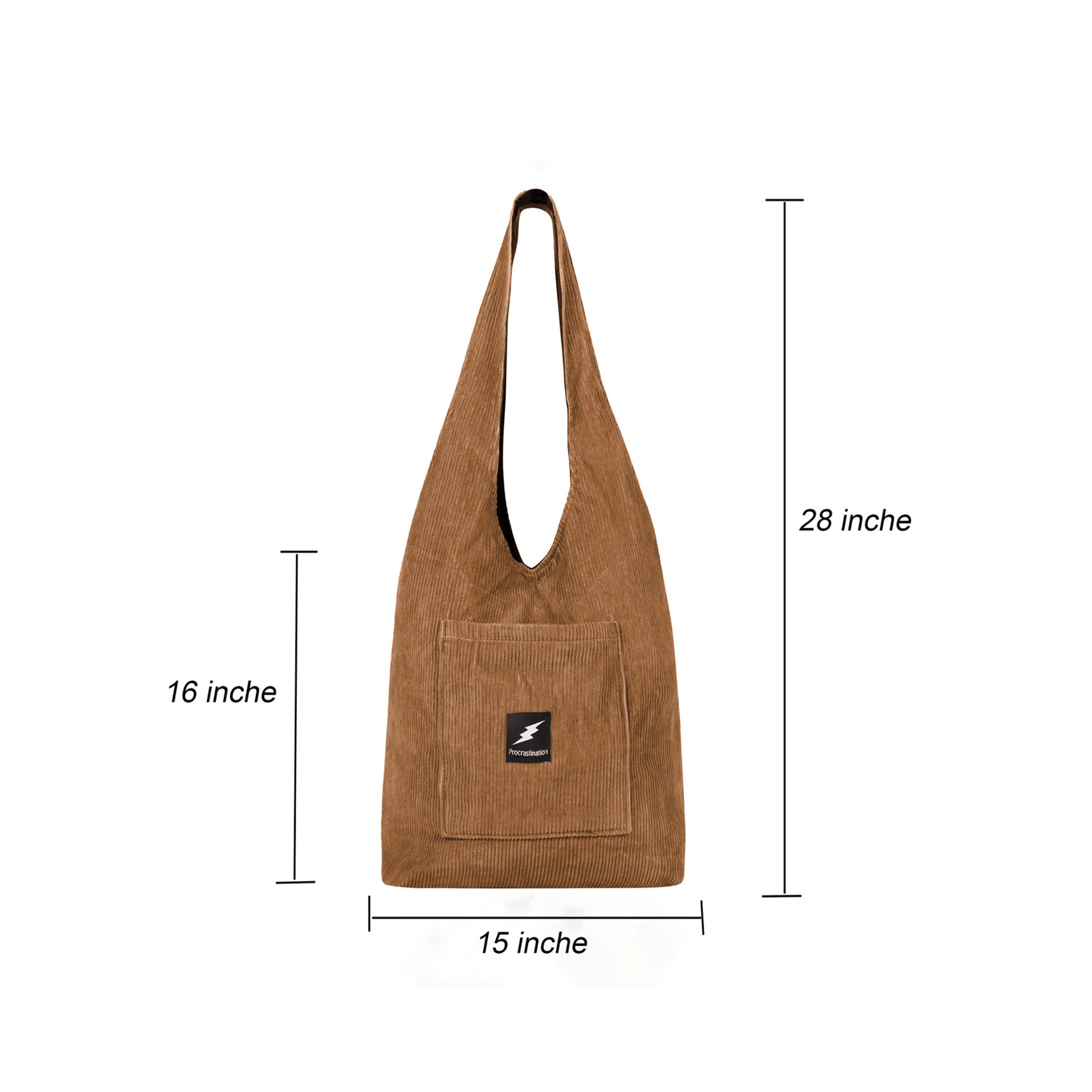 Coco brown Corduroy hobo Bag