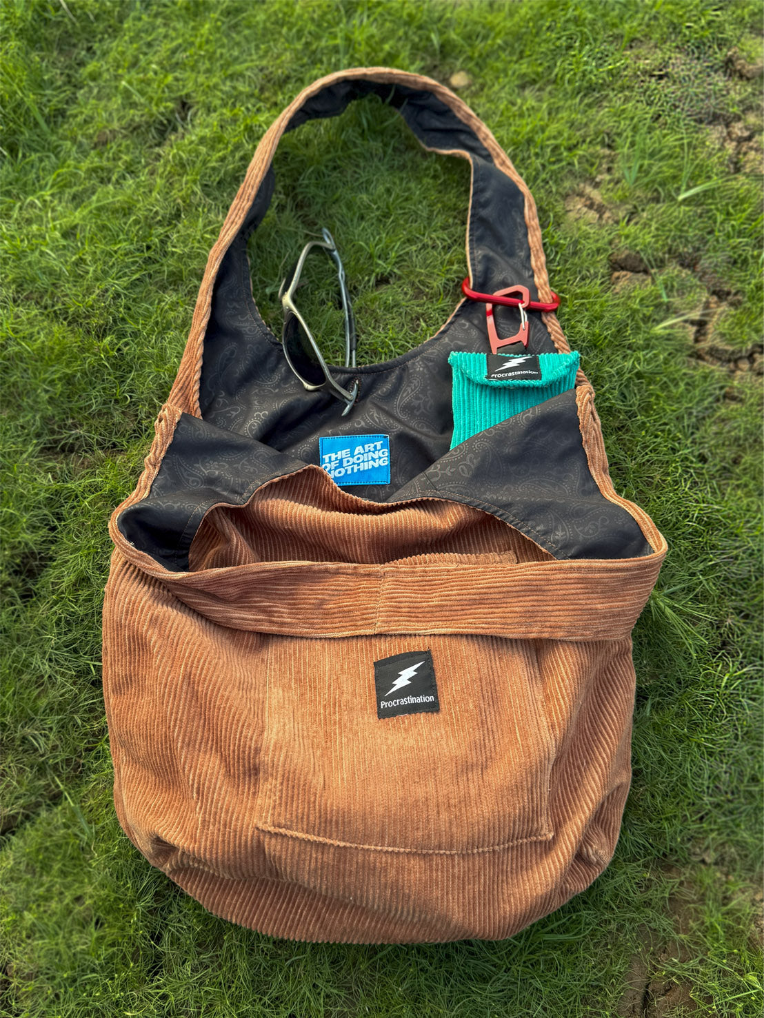 Coco brown Corduroy hobo Bag