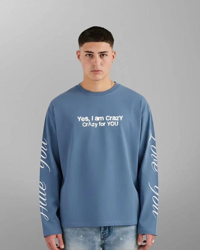Crazy Boxy Long Sleeve - Ocean BlueTauxxic