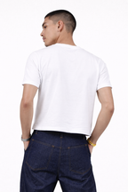 Nova White Cropped Tee