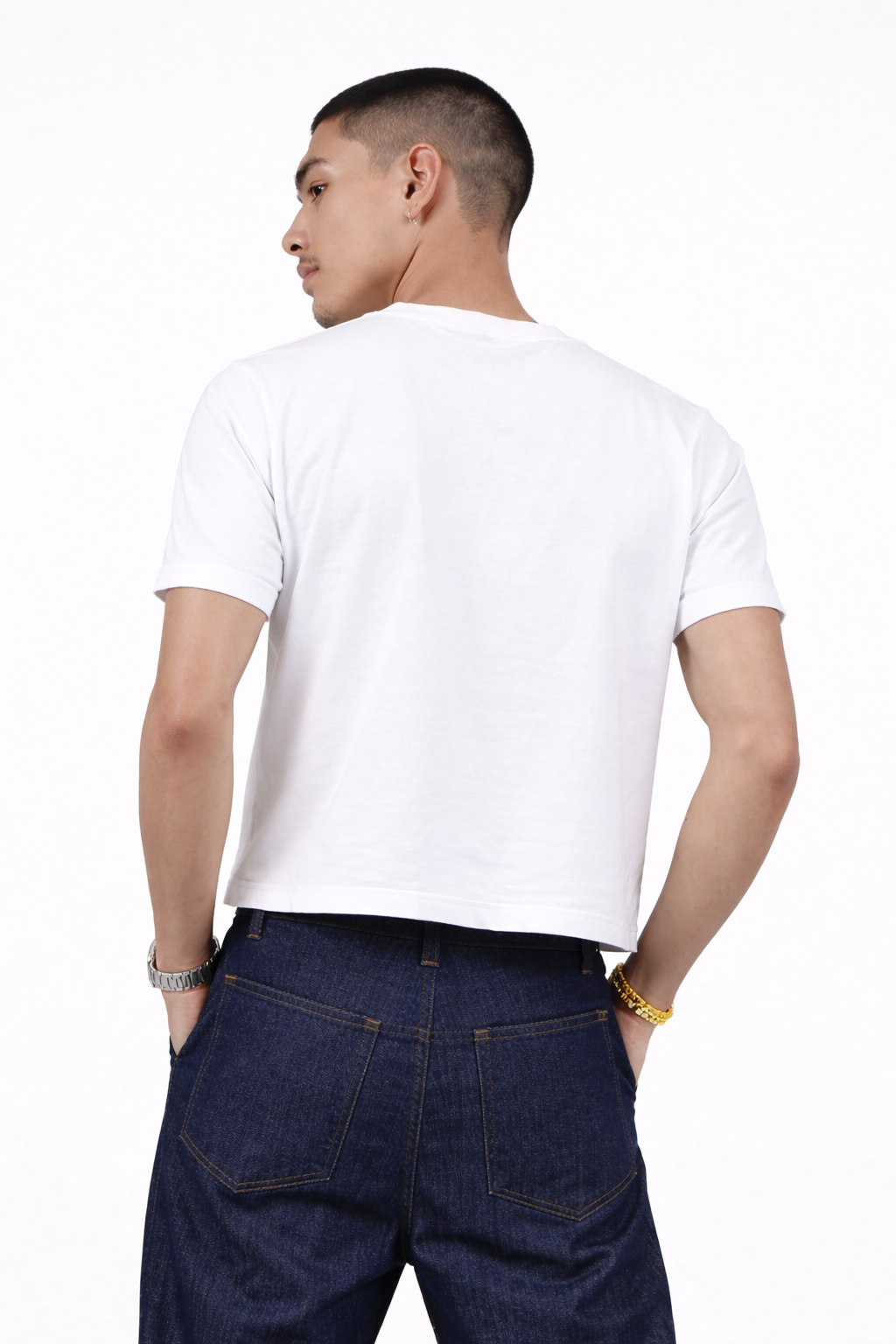 Stealth Black Cropped Tee