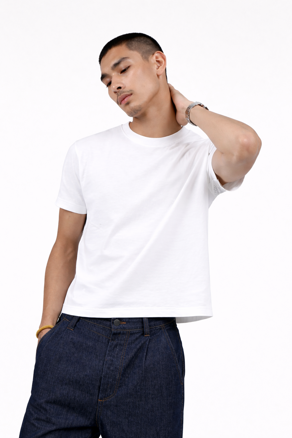 Stealth Black Cropped Tee