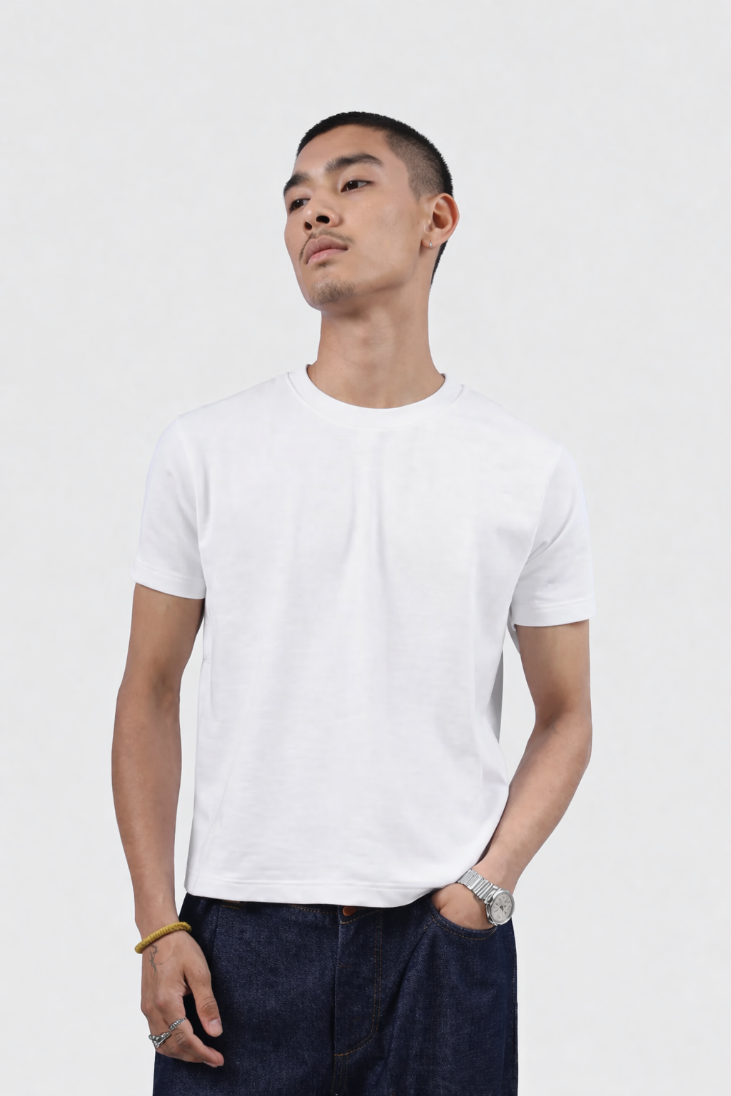 Stealth Black Cropped Tee