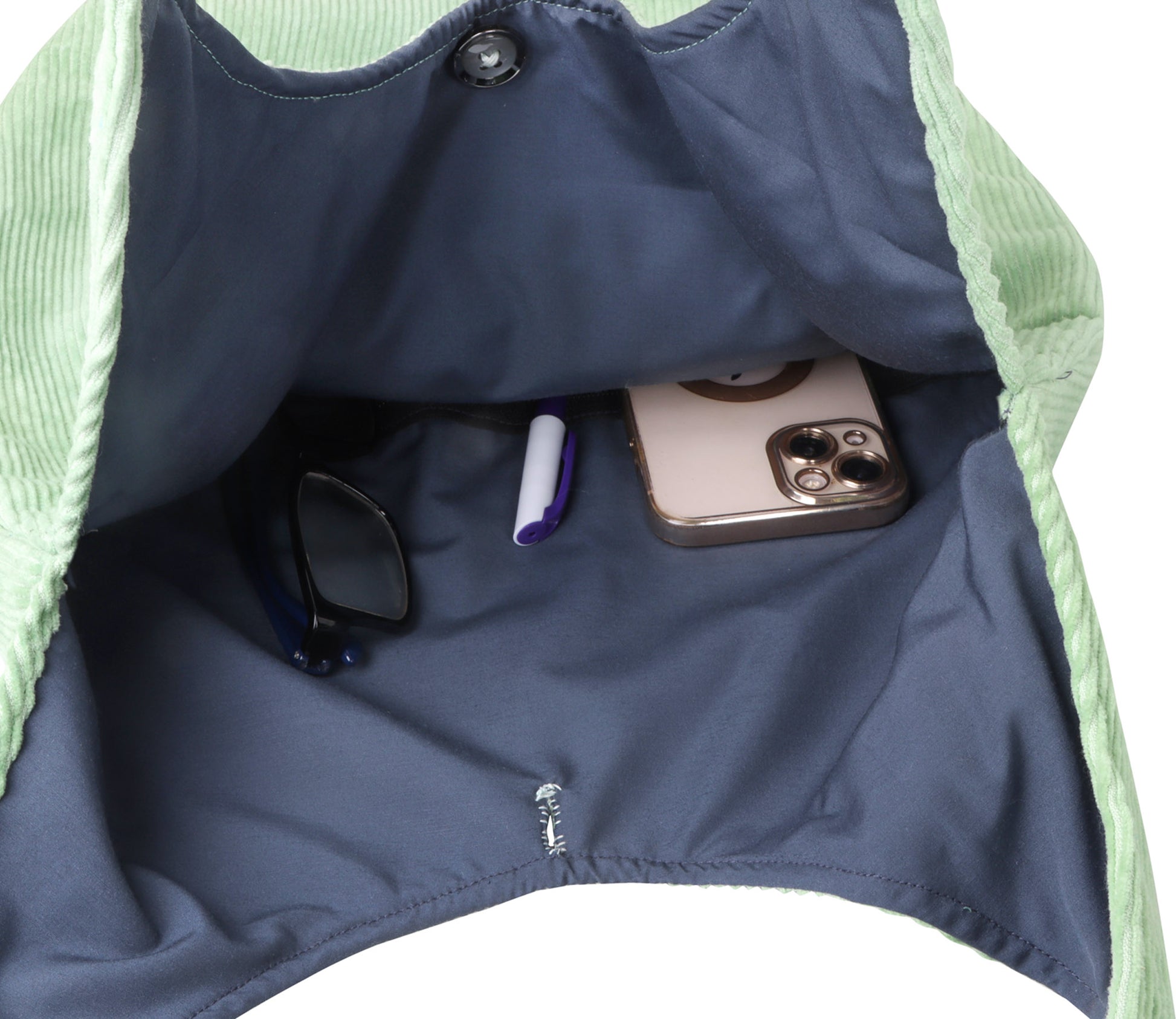 Matcha Green Corduroy Hobo Bag